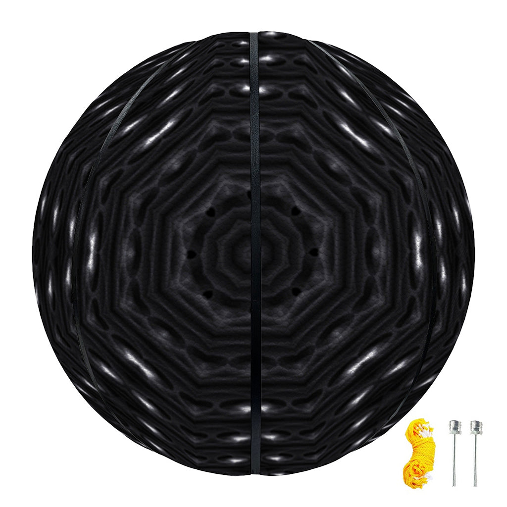 Black Kaleidoscope Print Basketball