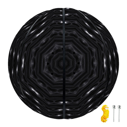 Black Kaleidoscope Print Basketball