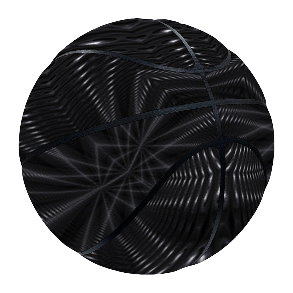 Black Kaleidoscope Print Basketball