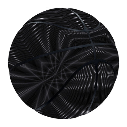 Black Kaleidoscope Print Basketball