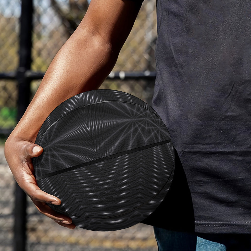 Black Kaleidoscope Print Basketball