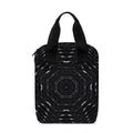 Black Kaleidoscope Print Bible Tote Bag