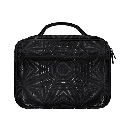 Black Kaleidoscope Print Briefcase Bible Bag
