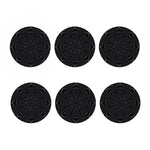 Black Kaleidoscope Print Coaster Set