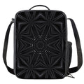 Black Kaleidoscope Print Crossbody Lunch Bag