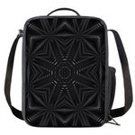 Black Kaleidoscope Print Crossbody Lunch Bag