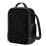 Black Kaleidoscope Print Crossbody Lunch Bag