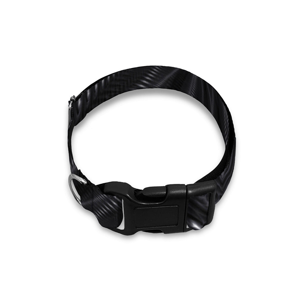 Black Kaleidoscope Print Dog Collar