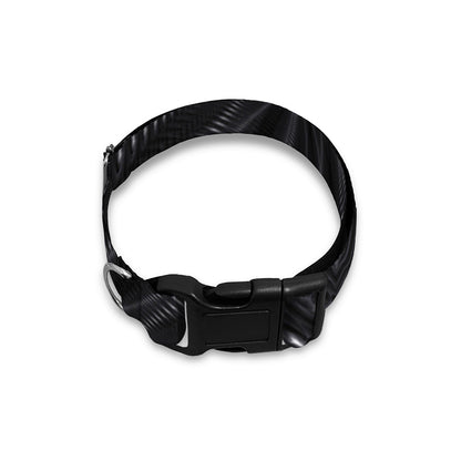 Black Kaleidoscope Print Dog Collar
