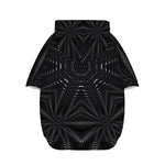 Black Kaleidoscope Print Dog Zip Up Hoodie