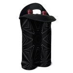 Black Kaleidoscope Print Double Neoprene Wine Tote