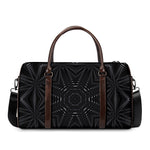 Black Kaleidoscope Print Duffle Bag