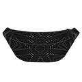Black Kaleidoscope Print Fanny Pack