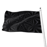 Black Kaleidoscope Print Flag