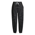 Black Kaleidoscope Print Fleece Lined Knit Pants