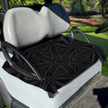 Black Kaleidoscope Print Golf Cart Seat Cover