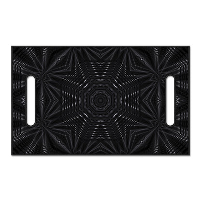 Black Kaleidoscope Print Golf Cart Seat Cover