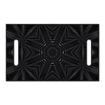 Black Kaleidoscope Print Golf Cart Seat Cover