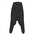 Black Kaleidoscope Print Hammer Pants