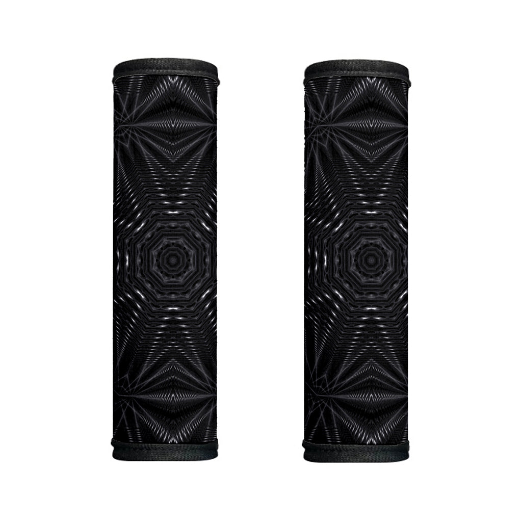 Black Kaleidoscope Print Handle Covers