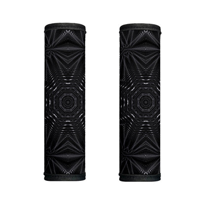 Black Kaleidoscope Print Handle Covers