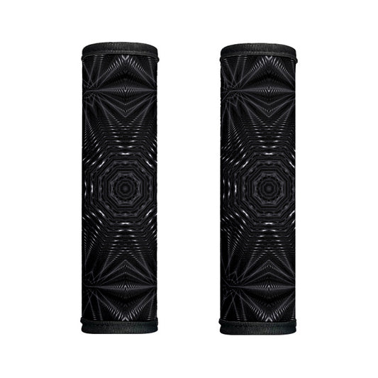 Black Kaleidoscope Print Handle Covers
