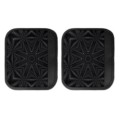 Black Kaleidoscope Print Handle Covers