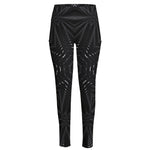 Black Kaleidoscope Print High-Waisted Pocket Leggings