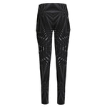 Black Kaleidoscope Print High-Waisted Pocket Leggings