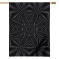 Black Kaleidoscope Print House Flag