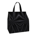Black Kaleidoscope Print Insulated Lunch Tote