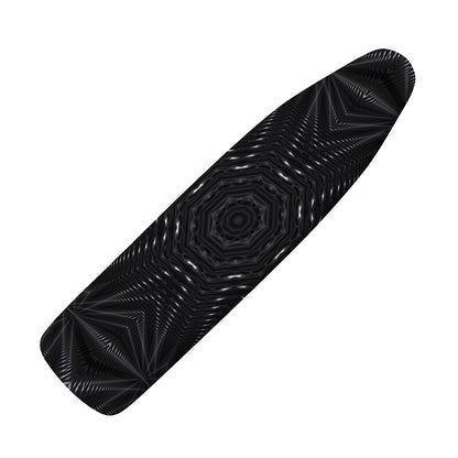 Black Kaleidoscope Print Ironing Board Cover