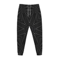 Black Kaleidoscope Print Jogger Pants