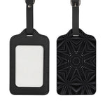 Black Kaleidoscope Print Luggage Tag