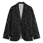 Black Kaleidoscope Print Men's Blazer