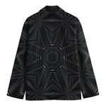 Black Kaleidoscope Print Men's Blazer