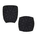 Black Kaleidoscope Print Office Chair Cover