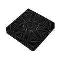 Black Kaleidoscope Print Outdoor Seat Cushion Cover