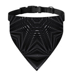 Black Kaleidoscope Print Over The Collar Dog Bandana