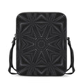 Black Kaleidoscope Print Rectangular Crossbody Bag