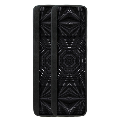 Black Kaleidoscope Print Refrigerator Handle Covers