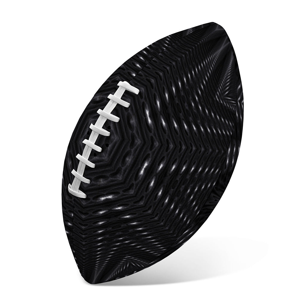 Black Kaleidoscope Print Rugby Ball