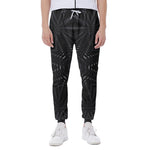 Black Kaleidoscope Print Scuba Joggers