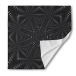 Black Kaleidoscope Print Silk Bandana