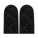 Black Kaleidoscope Print Skillet Handle Cover