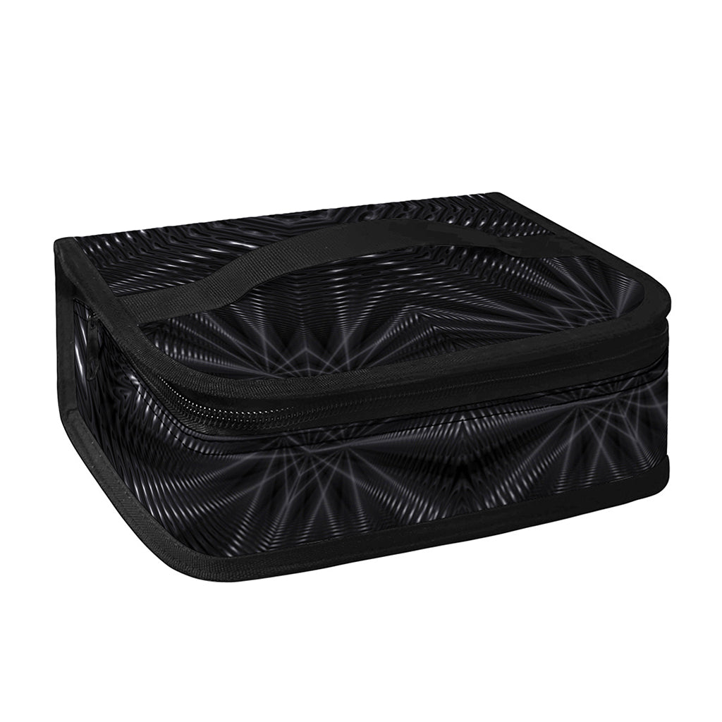 Black Kaleidoscope Print Small Lunch Bag