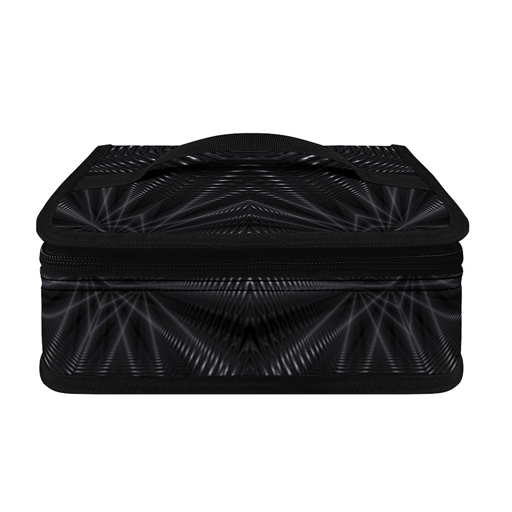 Black Kaleidoscope Print Small Lunch Bag
