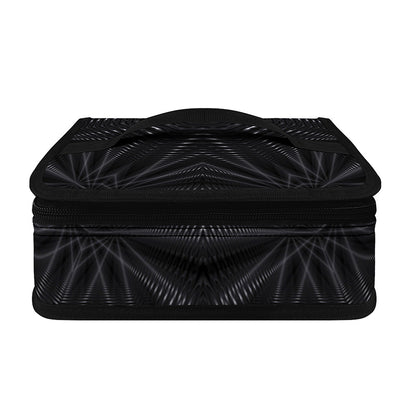 Black Kaleidoscope Print Small Lunch Bag