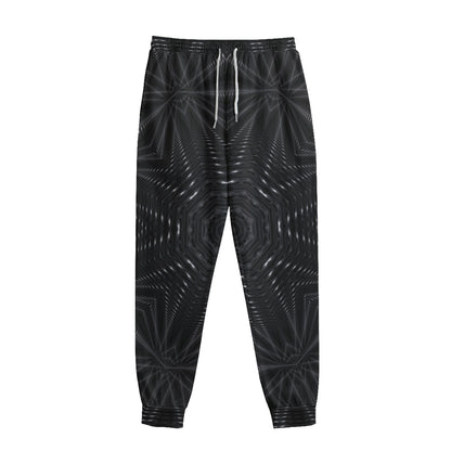 Black Kaleidoscope Print Sweatpants