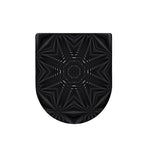 Black Kaleidoscope Print Toilet Lid Cover